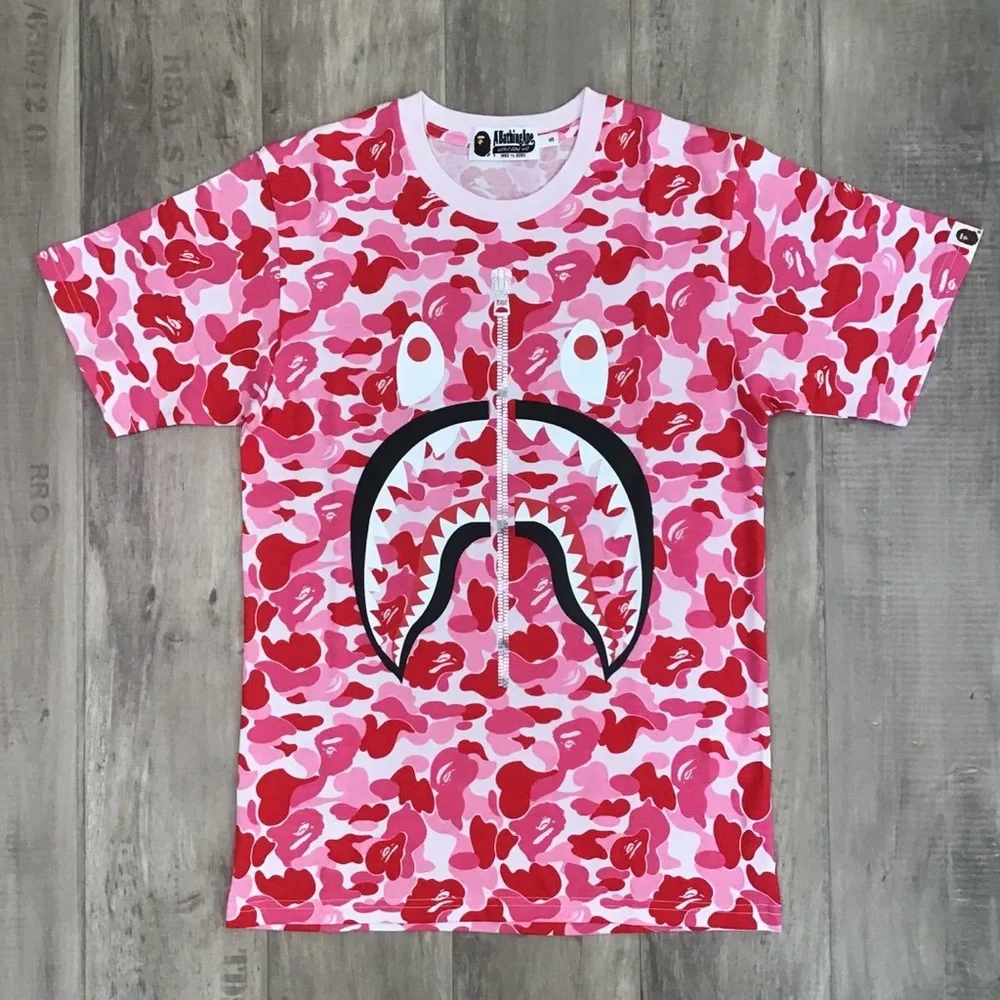 Bape | Tops | Pink Bape Shirt | Poshmark